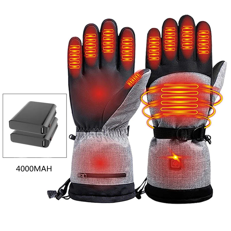 Heated Gloves with Adjustable Temperature