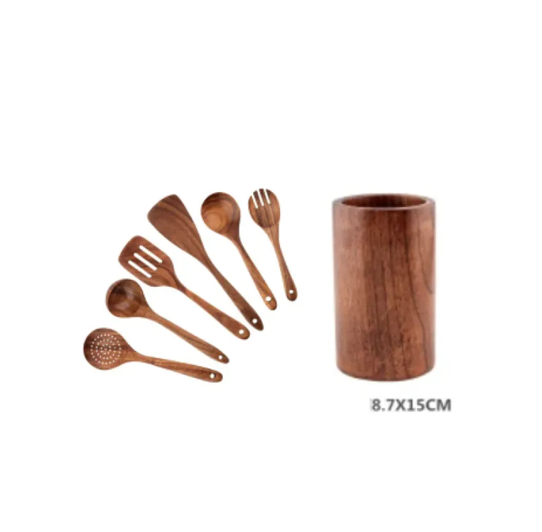 Acacia Wood Cooking Spatula Set