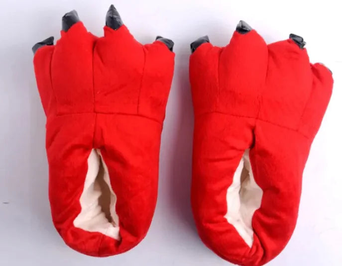 Dinosaur Paw Funny Slippers for Men Women Kids