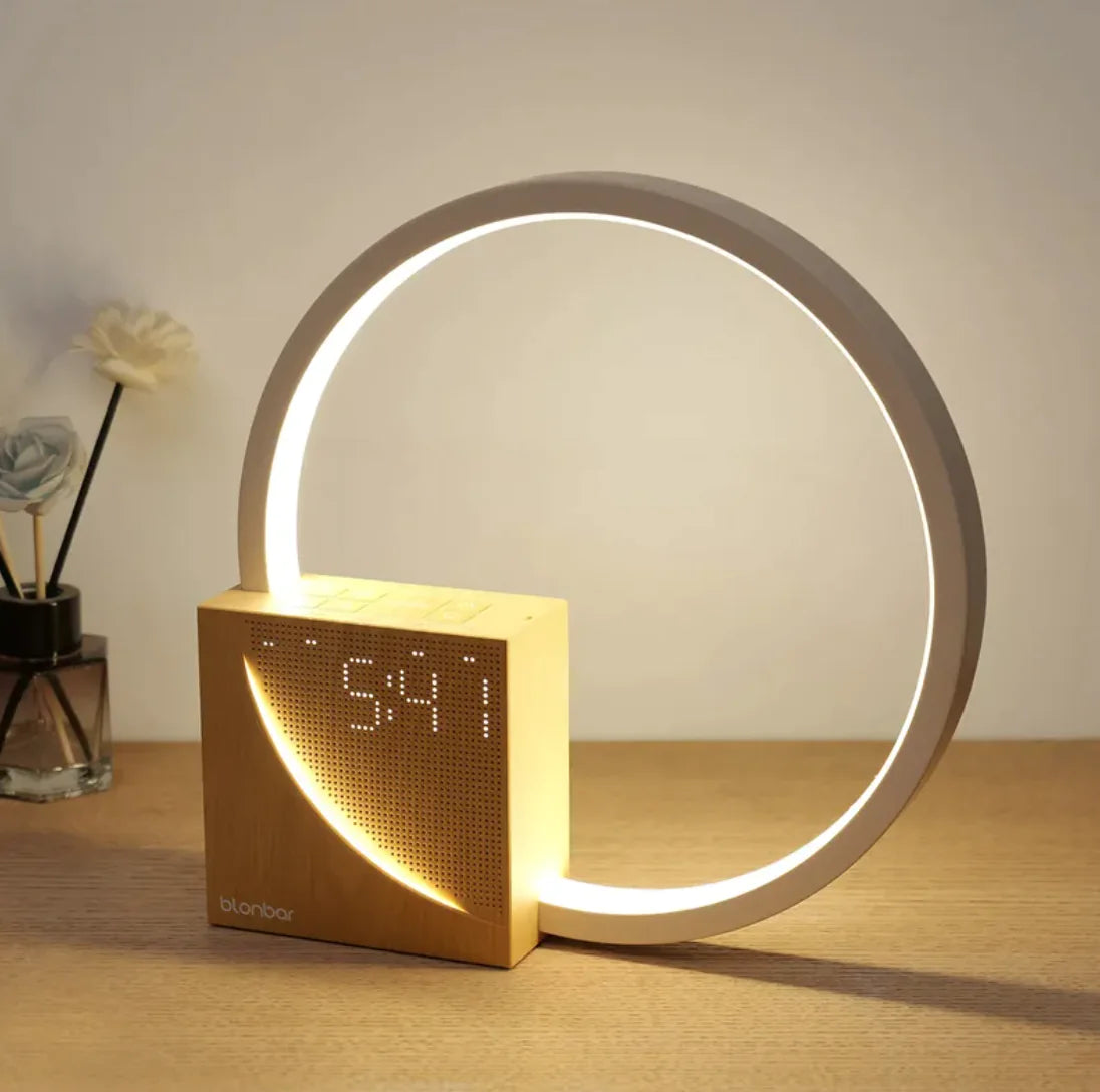 Touch Control Bedside Lamp with Alarm Clock