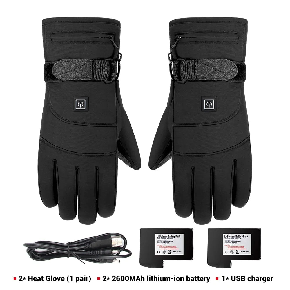 Heated Waterproof Motorcycle Gloves