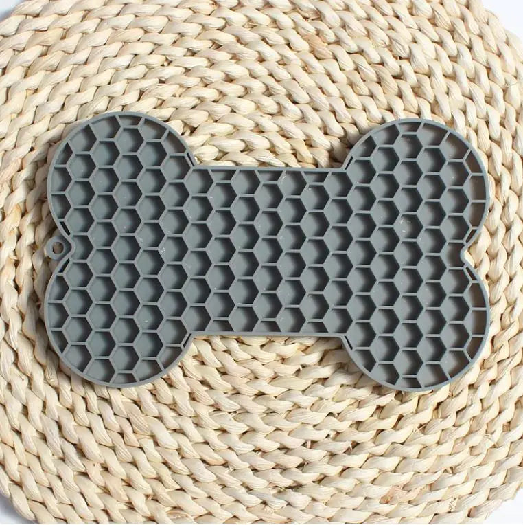 Bone Silicone Licking Dog Slow Food Mat