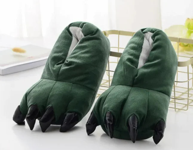 Dinosaur Paw Funny Slippers for Men Women Kids