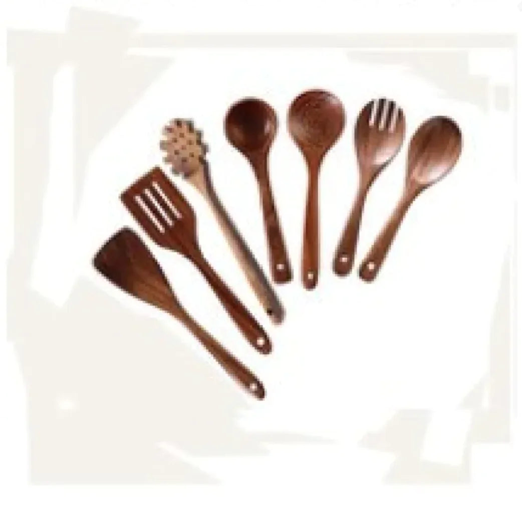 Acacia Wood Cooking Spatula Set