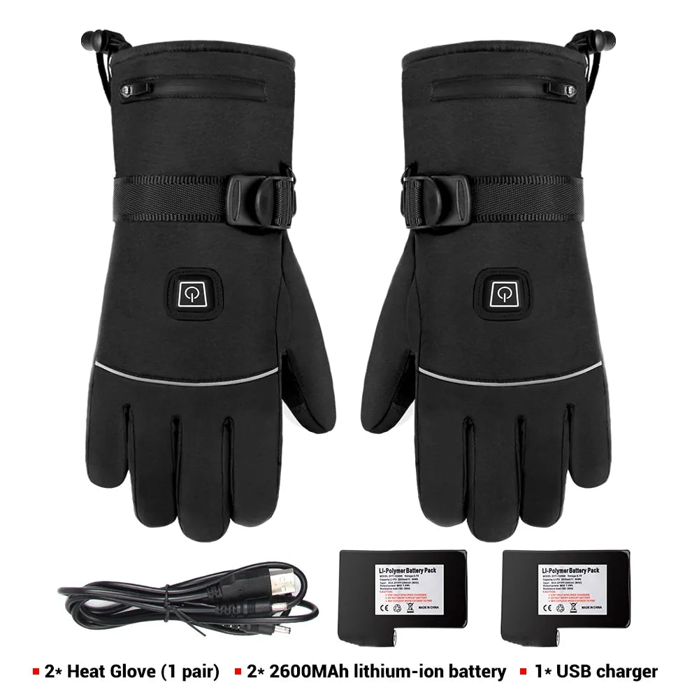 Heated Waterproof Motorcycle Gloves