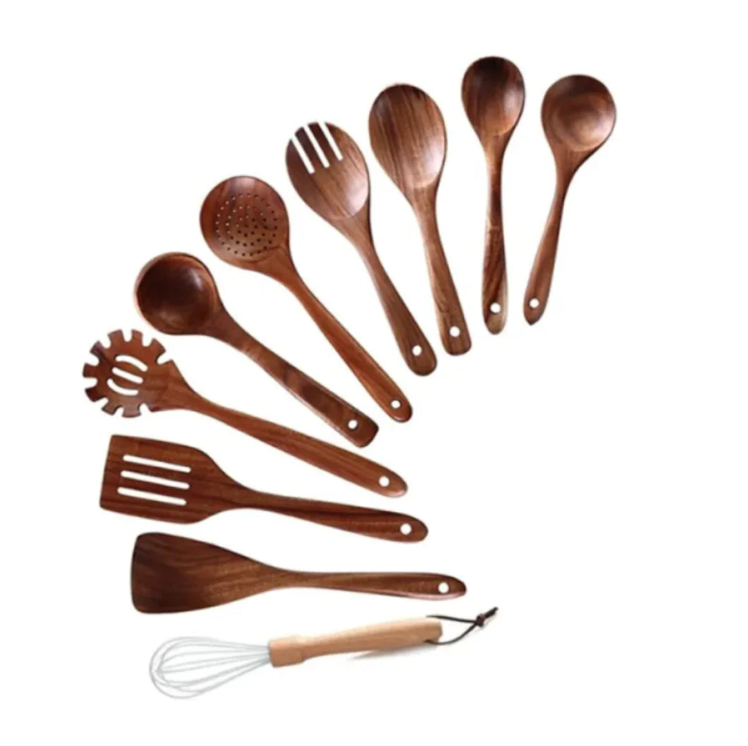 Acacia Wood Cooking Spatula Set