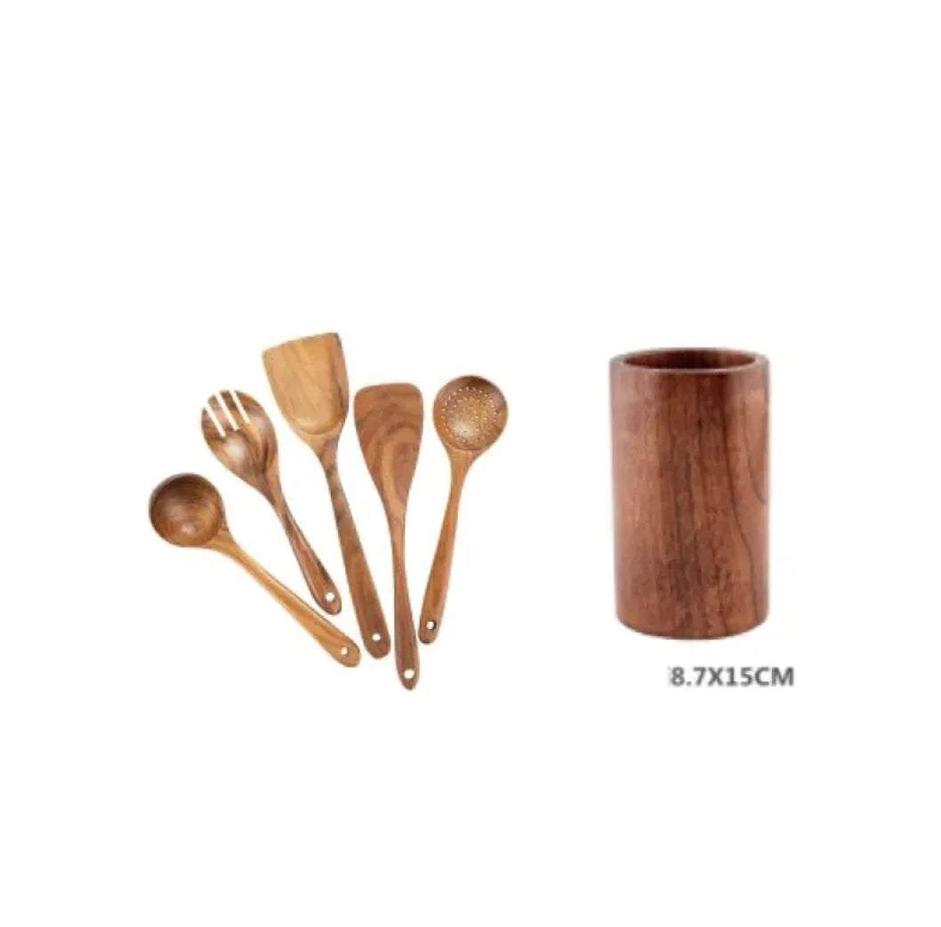 Acacia Wood Cooking Spatula Set