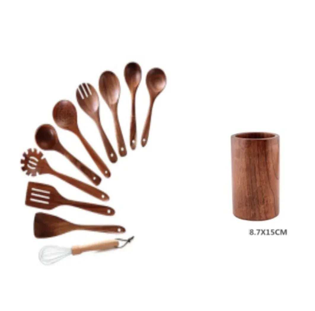 Acacia Wood Cooking Spatula Set