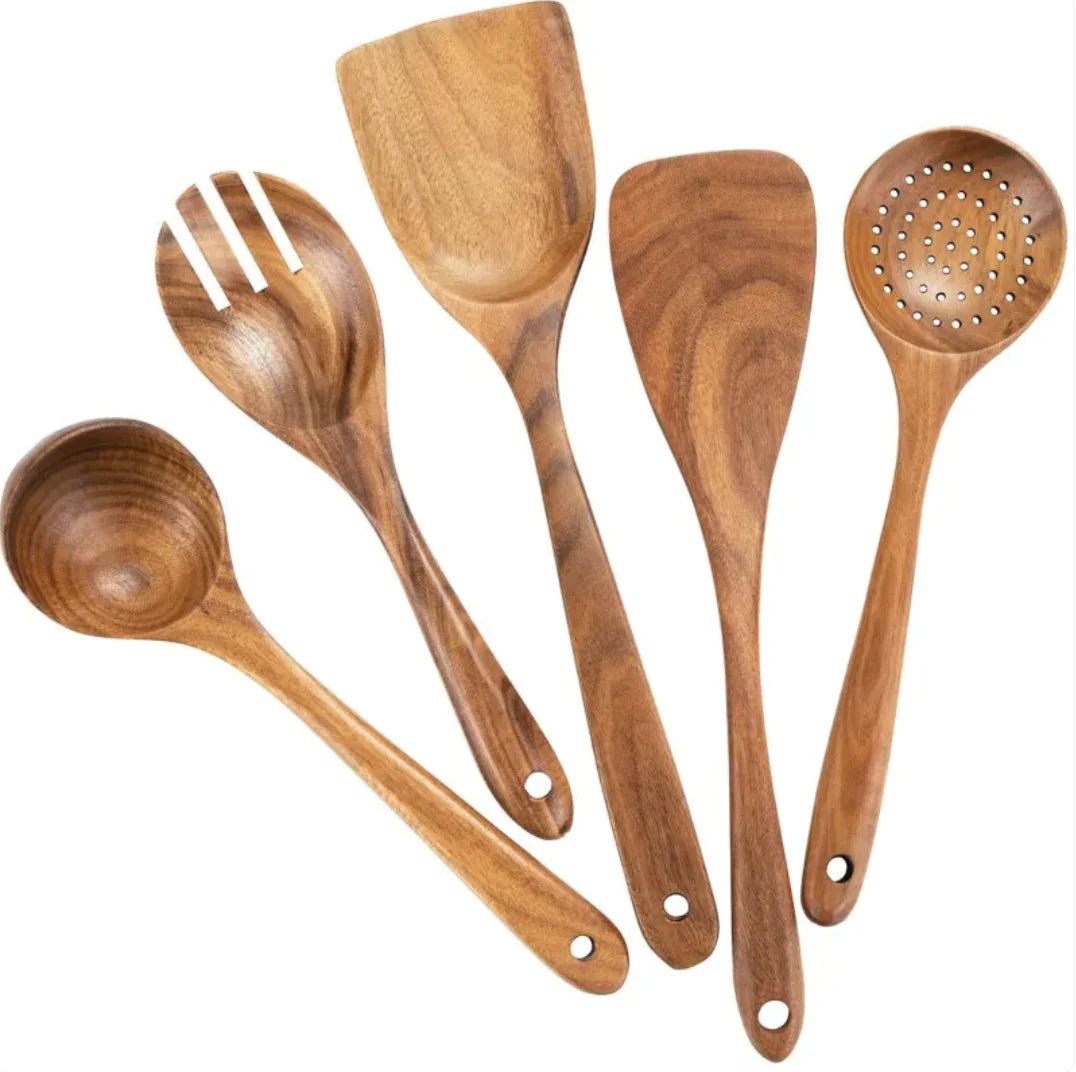 Acacia Wood Cooking Spatula Set